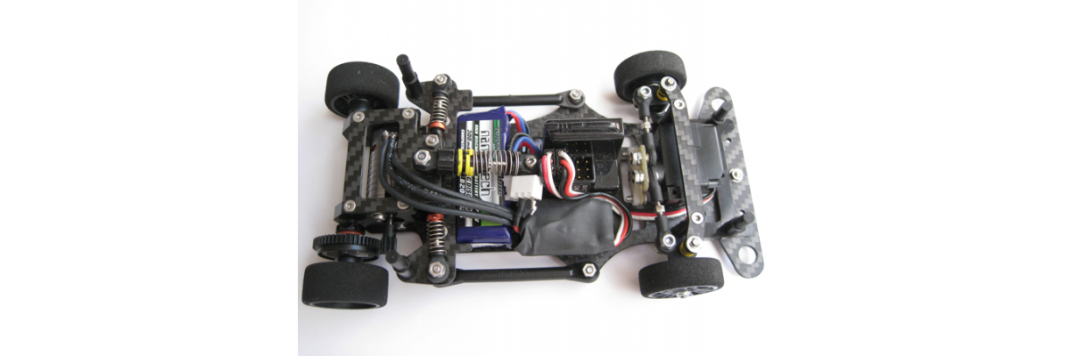 PROJEKT RF-28 V1 Carbon RC-Car 1/28 - Miniz Kyosho Carbon Racer Maßstab 1:28 - Carbon Rc Car - Miniz-Carbon